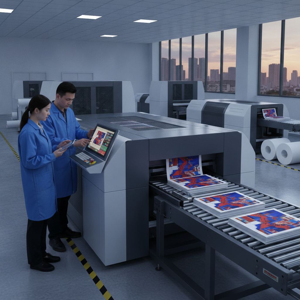 现代数字印刷设备展示